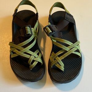 Chaco Green and Black Women's Sandals
